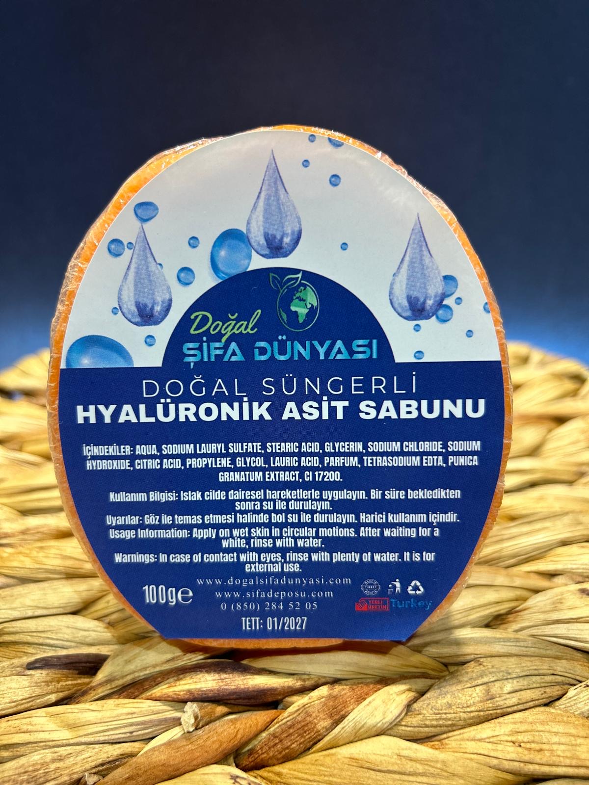 Doğal Süngerli Hyalüronik Asit Sabunu