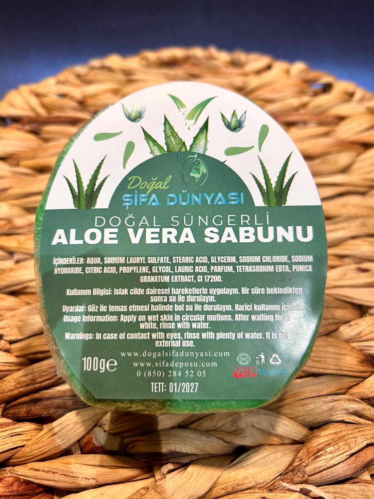 Doğal Süngerli Aloevera Sabunu